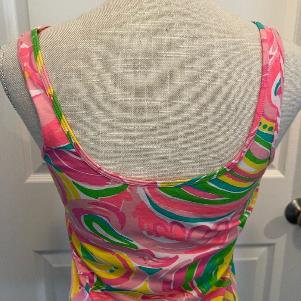 NEW LILLY PULITZER TABBIE TANK IN MULTI ALL-NIGHTER - Picture 7 of 12